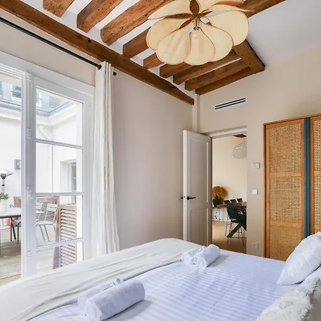 아파트 Grande Terrasse, Climatisation, 3 Chambres, Marais