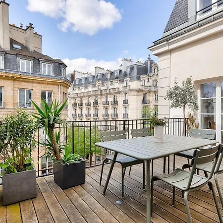 Grande Terrasse, Climatisation, 3 Chambres, Marais Париж