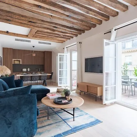 Grande Terrasse, Climatisation, 3 Chambres, Marais