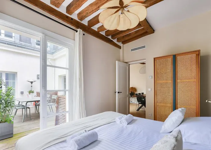 公寓 Grande Terrasse, Climatisation, 3 Chambres, Marais *