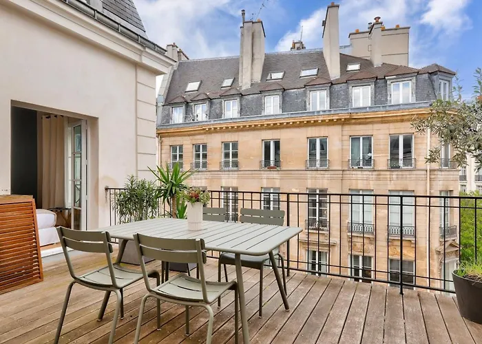 Grande Terrasse, Climatisation, 3 Chambres, Marais 公寓 巴黎