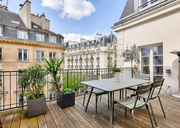 Grande Terrasse, Climatisation, 3 Chambres, Marais 公寓